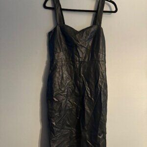 Faux Leather Strappy French Connection Dress